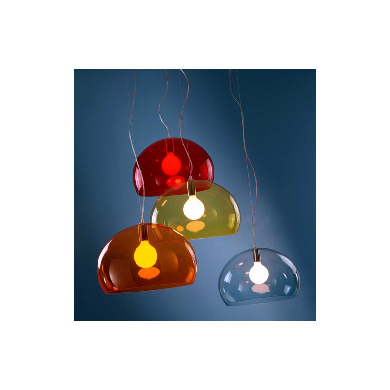 FL/Y 1 - Light Pendant, Medium, Orange, LED