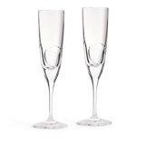 Vera Wang Luxe Graphite Flute, Set of 2