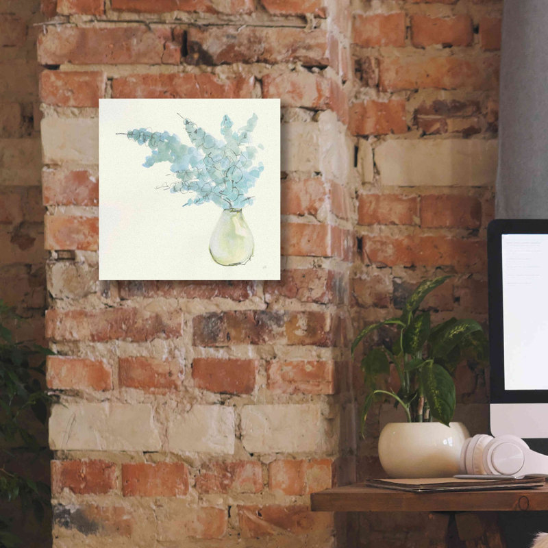 «Plant Eucalyptus I» par Chris Paschke, estampe numérique sur toile, H 12 po x l 12 po x P 0,75 po