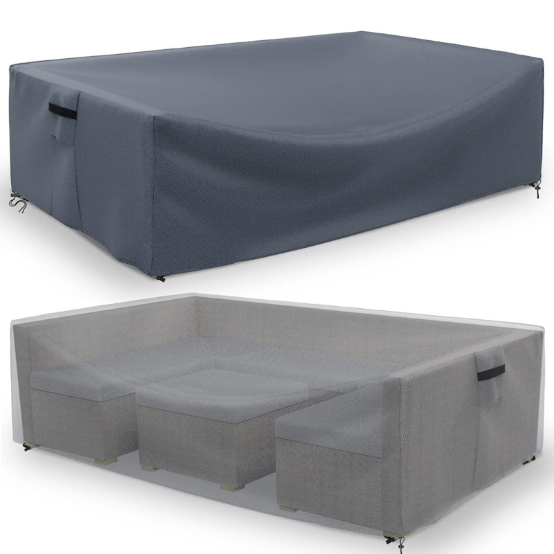 All Weather Protection Outdoor Furniture Cover For Sectional Conversation Sets, 28" H x 98" W x 98" D