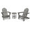 Ensemble Adirondack pliant POLYWOOD avec table d'appoint Cape Cod