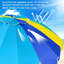 Parasol de plage très résistant 7,5 pi avec ancre de sable et abri de soleil inclinable, parasol extérieur avec protection UV 50+ avec sac de transport pour patio, piscine, jardin, cour, arc-en-ciel-106804968