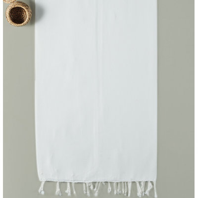 Serviette de plage de qualité supérieure en 100% coton, 39,4 po x 59,1 po Fouta | Hautement absorbant, doux et confortable | Lavable à la machine, durable, léger | Parfait pour la plage, la piscine, le spa et les voyages, design blanc élégant