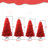 5FT Modern PVC Red Christmas Tree-1243261420