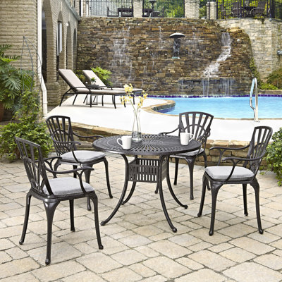 Frontenac 4 - Person Patio Dining Set with Round Table , Cushions Included