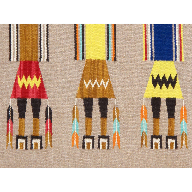 Striped Area Rug in Mocha