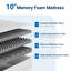 6" Medium Memory Foam Mattress-108841181-108841180