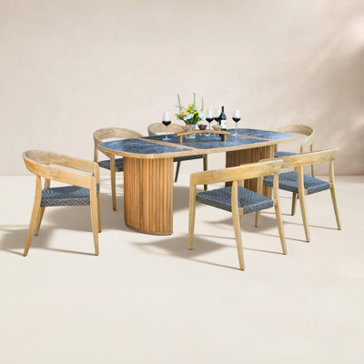Estate 40" Teak Patio Dining Set