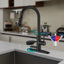 Robinet de cuisine rétractable à un trou à poignée simple avec plaque de base Topcraft-125501514