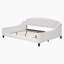 Lit de jour style cerisier avec lit gigogne simple et ensemble de lattes inclus Finition cerisier-471424586-471424589