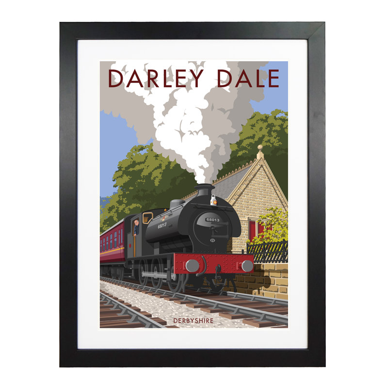 Darley Dale Derbyshire - Print, Black Framed, 50cm H x 40cm W x 1cm D