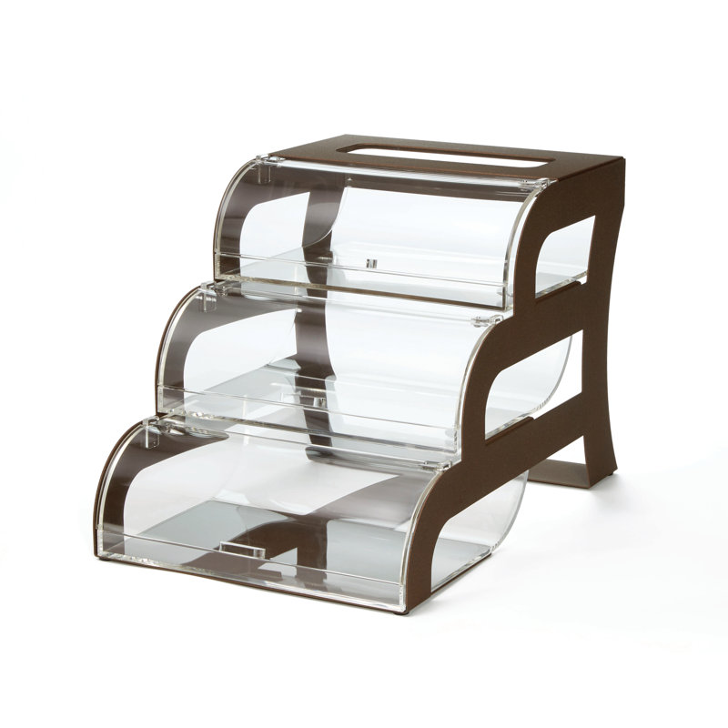 Rosseto Plastic Display Case Buffet Accessory, Brown