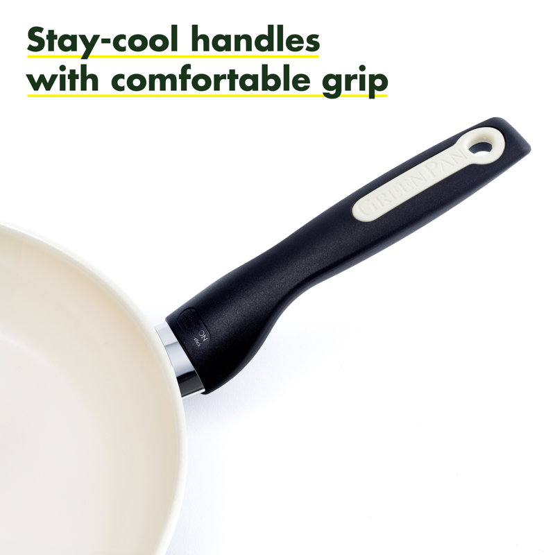 GreenPan Rio Healthy Ceramic Nonstick Frying Pan, 12" W, Black