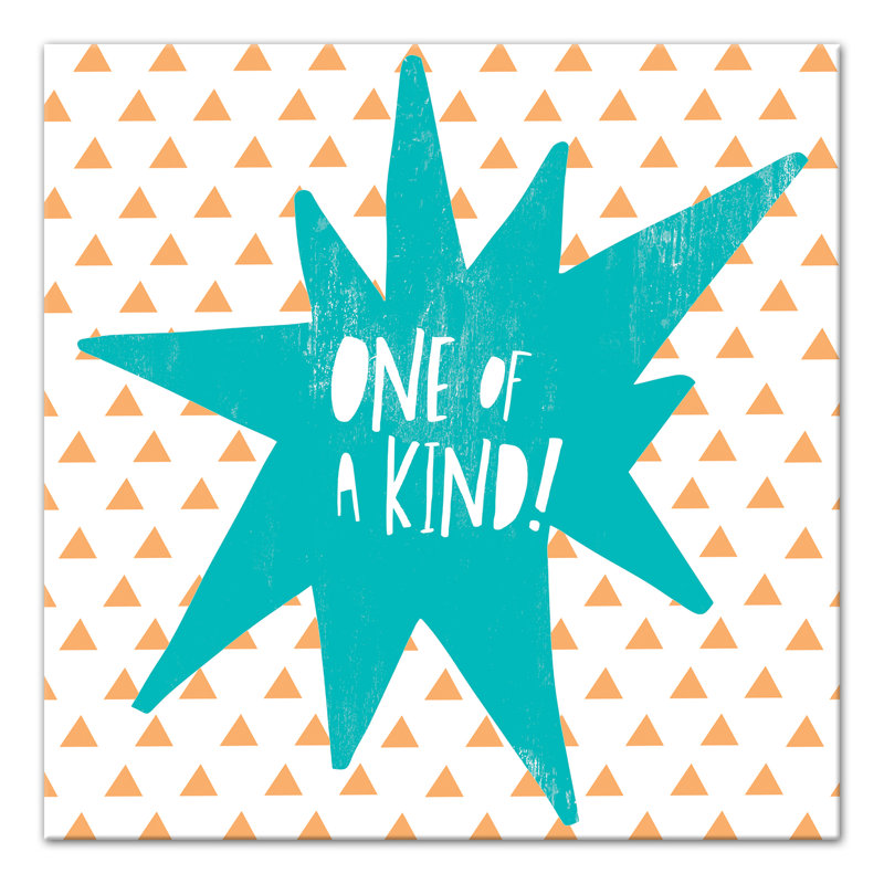 "One a Kind", art sur toile encadré, H 12 po x l 12 po, Toile tendue