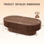 Table basse ovale