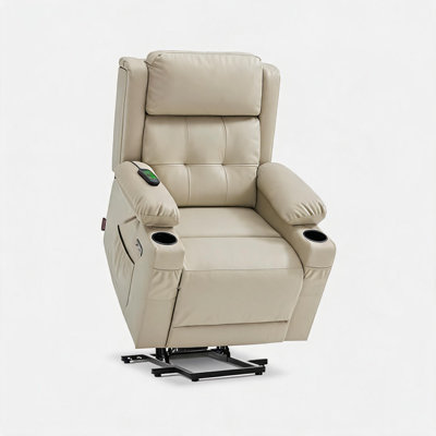 Upholstered Power Reclining Massage Chair