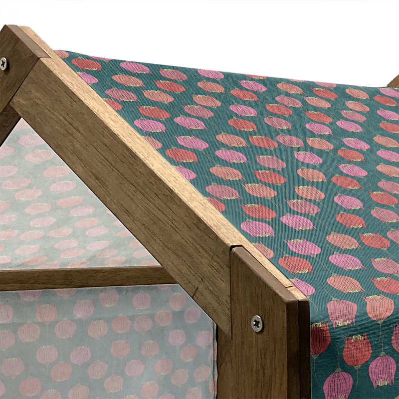 Niche en bois pour chien, H 22,44 po x l 23,62 po x P 17,72 po
