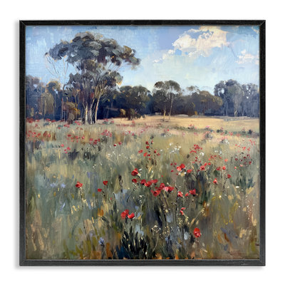  Coquelicots dans un vaste champ, estampe numérique par Raymond Powers