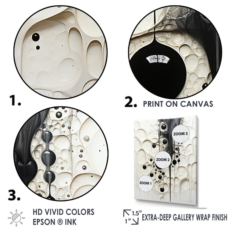 Minimalisme Stingray noir et blanc peinture I - Stingray Wall Art Living Room, Cadre flottant noir, H 32 po x l 16 po