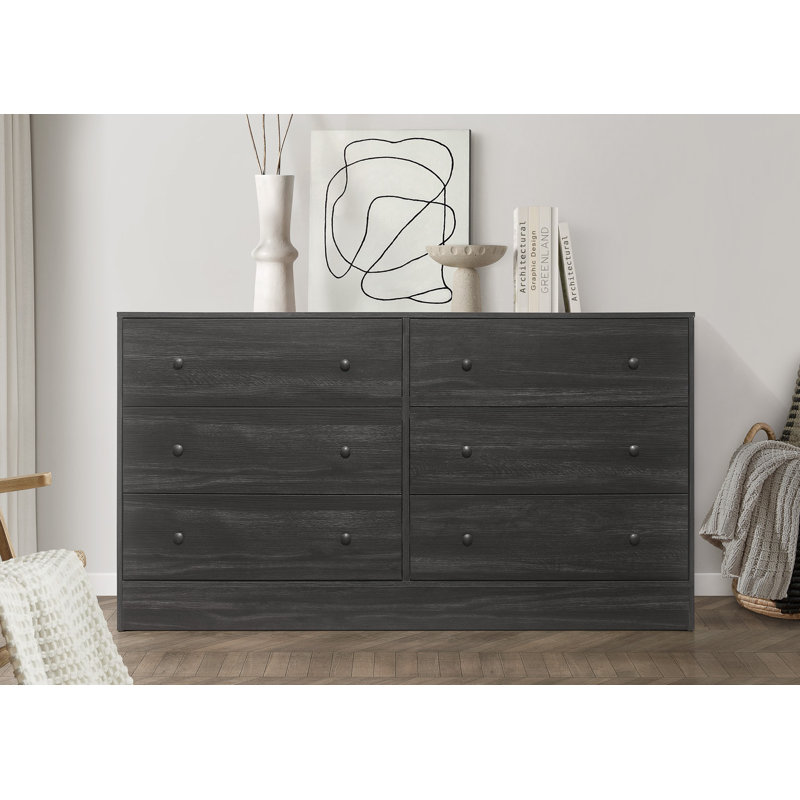 Commode double l 6,6 po Burkin, Gris