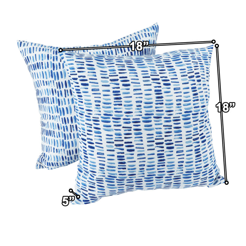 Ensemble de coussins d'extérieur imperméables 2,18 × 18 pouces
