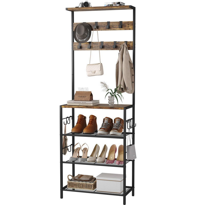 Tama Freestanding Accent, Rustic Brown/Black