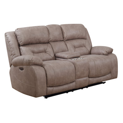 Aprill 77'' Upholstered Reclining Loveseat
