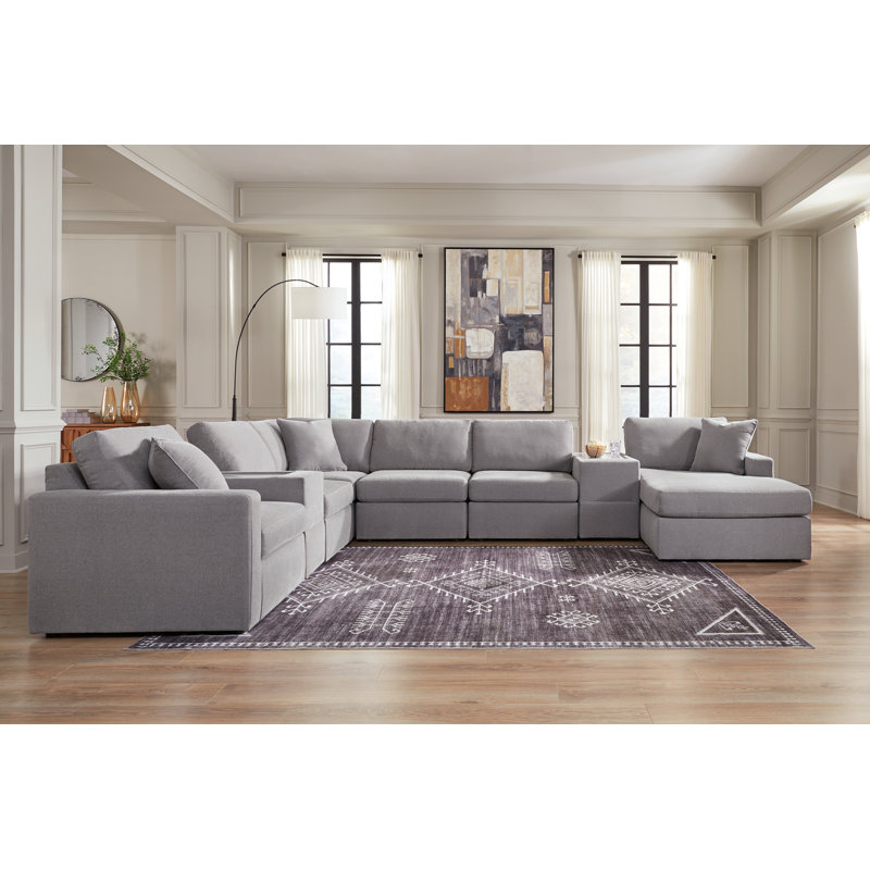 Canapé modulaire 8 pièces avec méridienne Modmax, Orienté à droite
