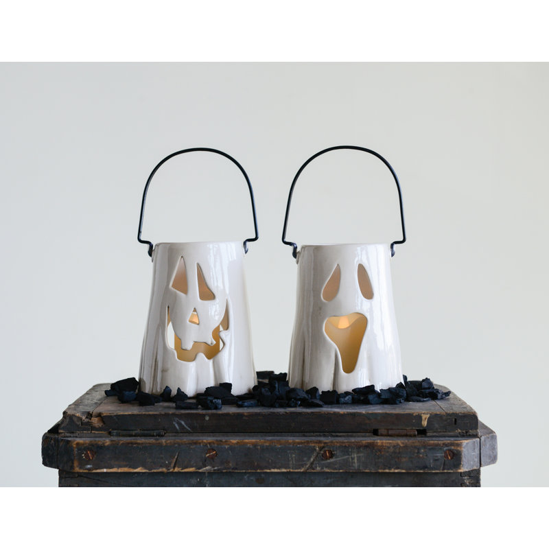2 Piece Tabletop Lantern Set