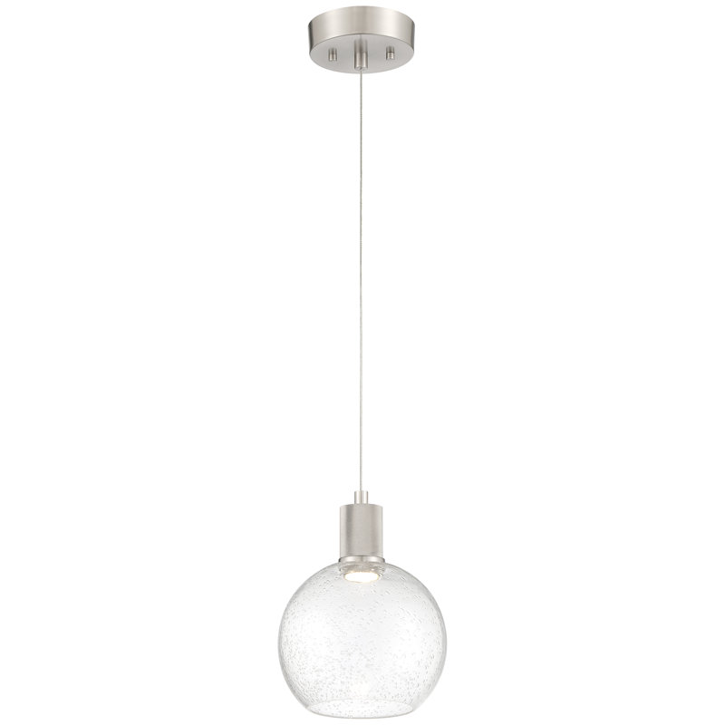 Southglenn 1 - Light LED Single Pendant, Brushed Steel