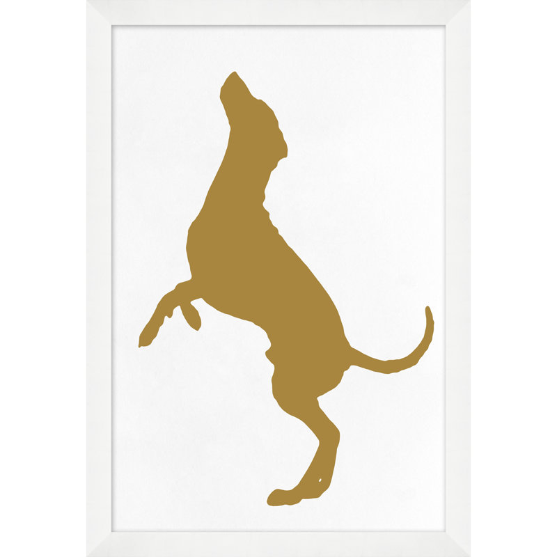 «Dog Views 3» par Thom Filicia - Peinture encadrée sur papier