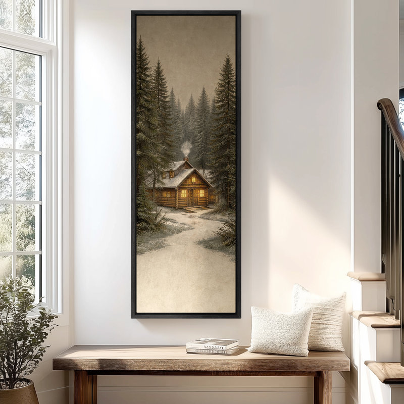 Impression sur toile encadrée extra large, Noir, H 60 po x l 20 po