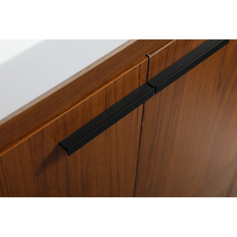 Enfield 48'' Single Bathroom Vanity with Top, Teak