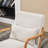 Mid-Century Modern Accent Chair with Durable Rubberwood-120886795-120886797