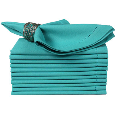 Cotton Dinner Napkins - 18x18 Hemstitched Cloth Napkins