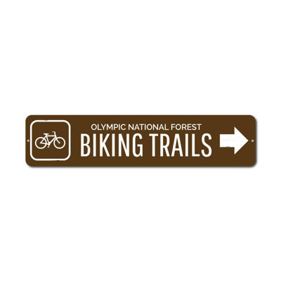 Biking Trails Custom Aluminum Sign