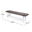 Ensemble de 2 bancs d'extérieur