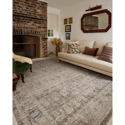 Tapis ardoise / naturel Chris Loves Julia x Loloi Ida