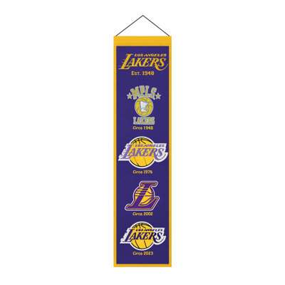 Décoration murale NBA Los Angeles Lakers Heritage | 8 x 32