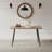 47.2"W Mid-Century Modern Dining Table With Metal Legs, Compact 6-Seater For Kitchen, Office, Or Living Room-569740548