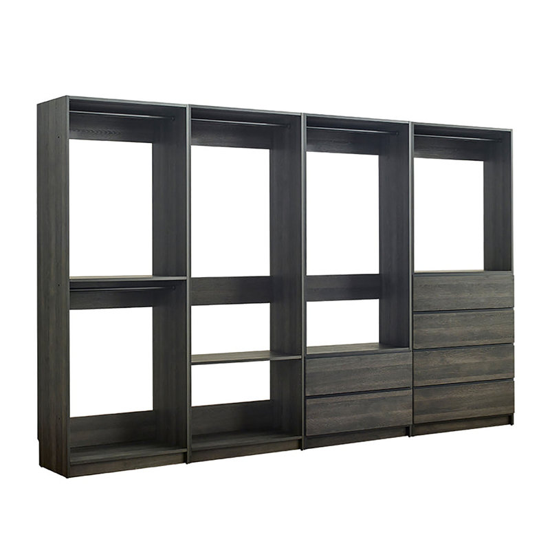 Kalinikos 125.6'' Closet System, Black