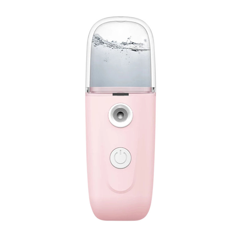 New Handheld Cold Spray Moisturizer Facial Humidifier, Pink