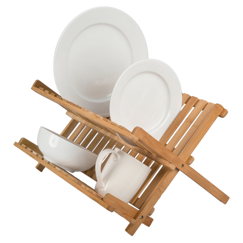 Eco-Friendly Bamboo Foldable Dish Rack