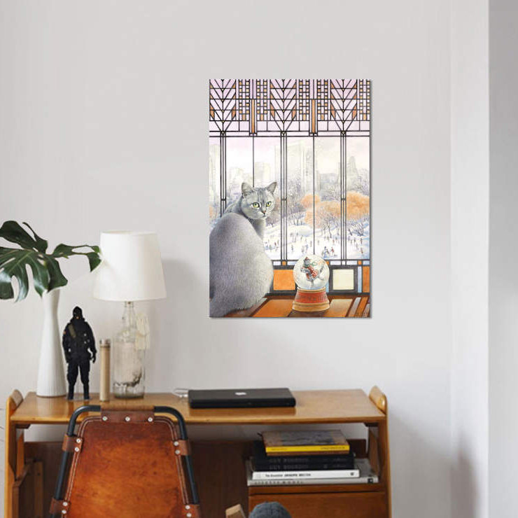 «New Year with Mumu», impression sur toile, H 12 po x l 8 po x P 0,75 po, Toile tendue, Pas de tapis