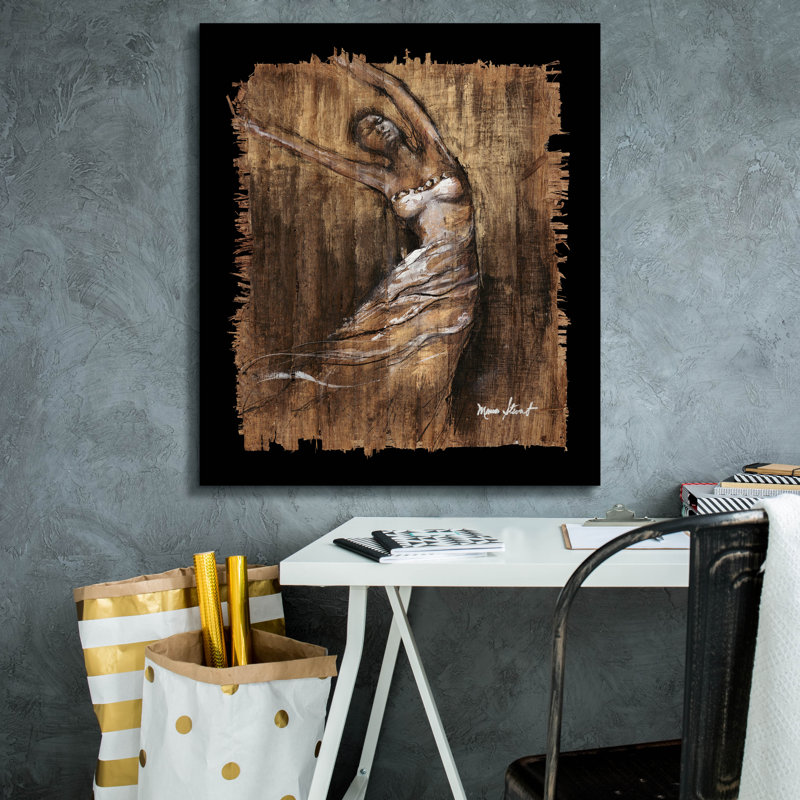«Graceful Motion II» par Monica Stewart, H 30 po x l 26 po x P 1,5 po