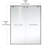 54.33" - 60" W x 76" H Double Sliding Semi-Frameless Shower Door-85752642