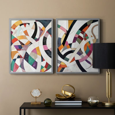 ABSTRACT Series LXVIII - Reproduction encadrée de qualité supérieure - prête à être accrochée - aucun clou requis - aucun clou requis