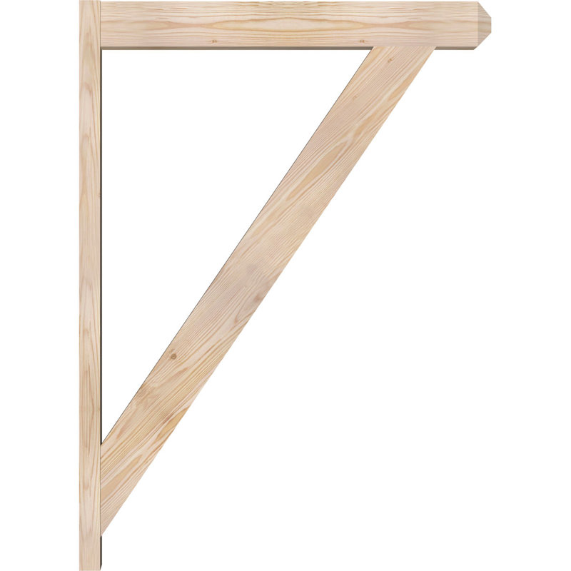 Artisan traditionnel en bois rustique, Sapin Douglas de 5 1/2 po (lisse), P 32 po x H 44 po