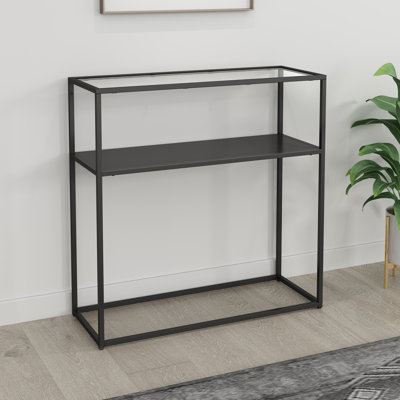 Natashya 80cm Solid Wood Top Console Table