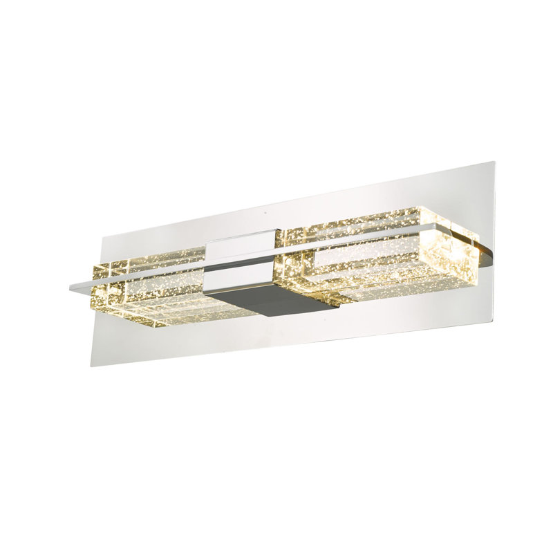 Éclairage de salle de bain 1 lumière DEL à intensité variable, Chrome